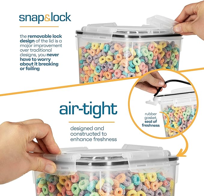 Flour Sugar Storage Containers Great Rice Canisters Sets - Image 3