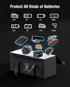 12V 200Ah LiFePO4 Lithium Battery Fireproof Safe Bag, Large Capacity - Image 4