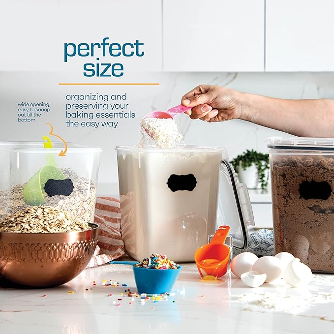 Flour Sugar Storage Containers Great Rice Canisters Sets - Image 4