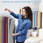 6 Pack Legging Organizer for Closet Hanging, Pants Hangers - Image 5