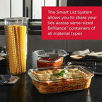Rubbermaid Brilliance Glass Food Storage Containers, Leak-Proof - Image 4