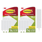 Command 15 lb Large Picture Hanging Strips 28 Pairs, Damage-Free Hanging by Command