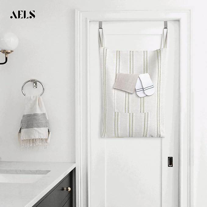 AELS Farmhouse Hanging Laundry Hamper - Image 6