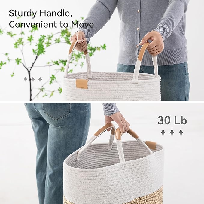 62L Striped Laundry Hamper - Image 6