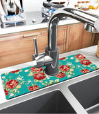 Kitchen Sink Splash Guard Faucet Mat Super Absorbent Fast Drying Mat Sink - Image 2