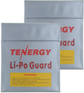 Tenergy 2 Pack Lipo Bags, Fire Retardant Lipo Battery Bag by Tenergy