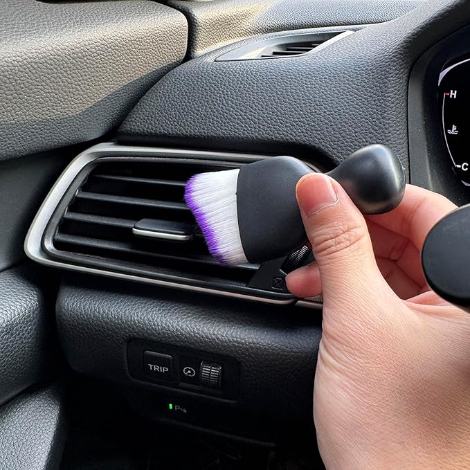 Car Detailing Brush, Soft Bristle Cleaning Brush, Scratch-Free Auto Duster Tool - Image 2