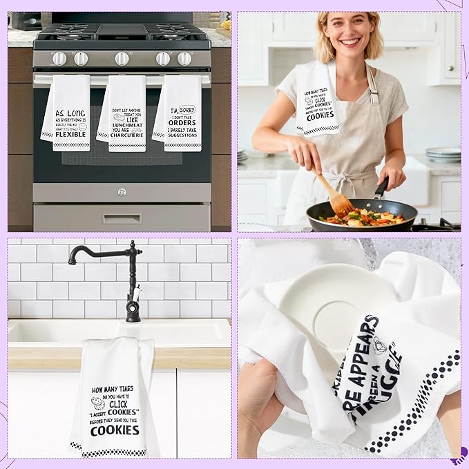 R HORSE Funny Saying Kitchen Dish Towels - Image 4