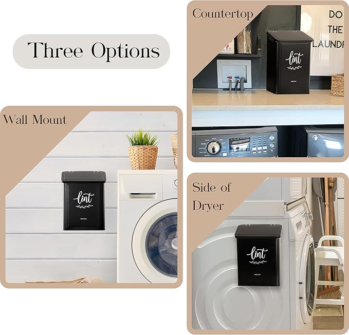 PERFNIQUE Magnetic Lint Bin for Laundry Room - Image 5