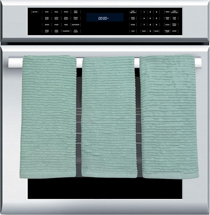 Seafoam Light Sage Aqua Mineral Green Kitchen Hand Dish Towels: Oversized 28" x - Image 9
