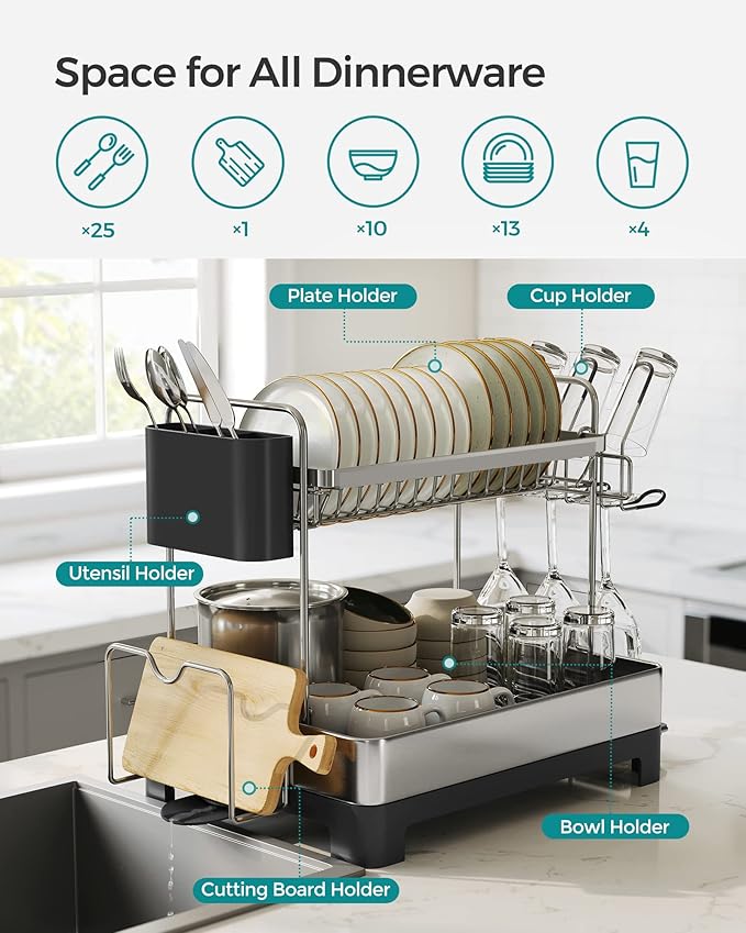 SONGMICS Dish Drying Rack - Image 3