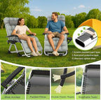 Suteck Zero Gravity Chair, Reclining Camping Lounge Chair w/Removable Cushion, Upgraded Lock and Cup Holder, Reclining Patio Chairs Folding Recliner for Indoor and Outdoor - Image 6
