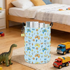 HUNRUNG Laundry Hamper, Large Canvas Fabric Lightweight Storage Basket Toy - Image 7