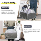 Collapsible Laundry Basket, 90L Foldable Pop-up Laundry Hamper - Image 5