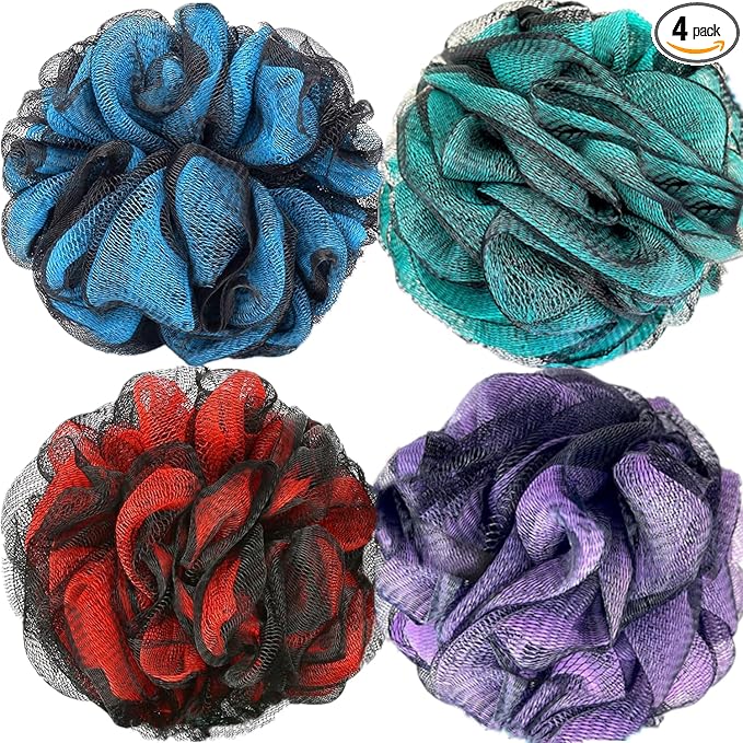 Fu Store Loofah Sponge Shower Loofahs 60g Bath Sponges Mesh Balls 4 Colors Body by FuStore