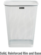 Mind Reader Mesh Trash Can, Square Wastebasket - Image 4