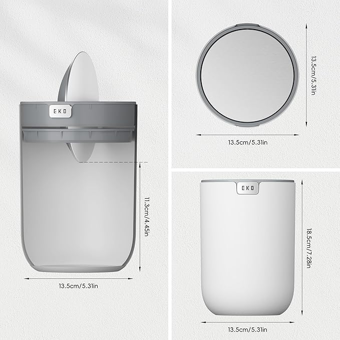 EKO Fandy 0.58 Gal/2.2L Mini Trash Can - Image 2