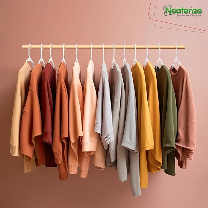NEATERIZE Clothes Hangers Plastic 20 Pack - Image 2