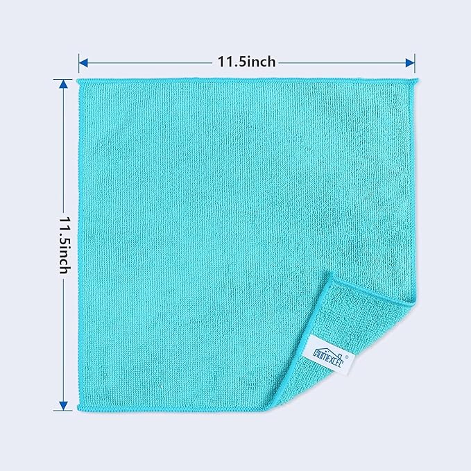 HOMEXCEL Microfiber Cleaning Cloth, 5 Pack Cleaning Towels - Image 2