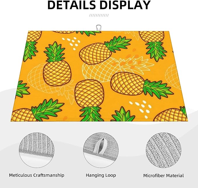 Pineapple Pattern Dish Drying Mats - Image 3