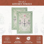 Maison d' Hermine Kitchen Towels Set of 2 100% Cotton 27.50" x 20" Reusable - Image 2