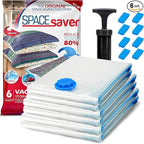 6 Pack Variety Vacuum Storage Bags by Spacesaver