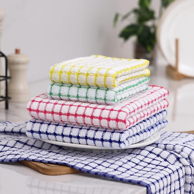 Homaxy Kitchen Towels and Dishcloths Set, 16 x 25 and 12 x 12 Inches, Super - Image 8