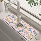 Kitchen Sink Splash Guard Faucet Mat Super Absorbent Fast Drying Mat Guard by Unknown