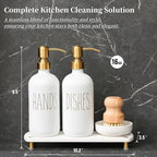 MOMEEMO Gold Soap Dispenser Set Comes - Image 2