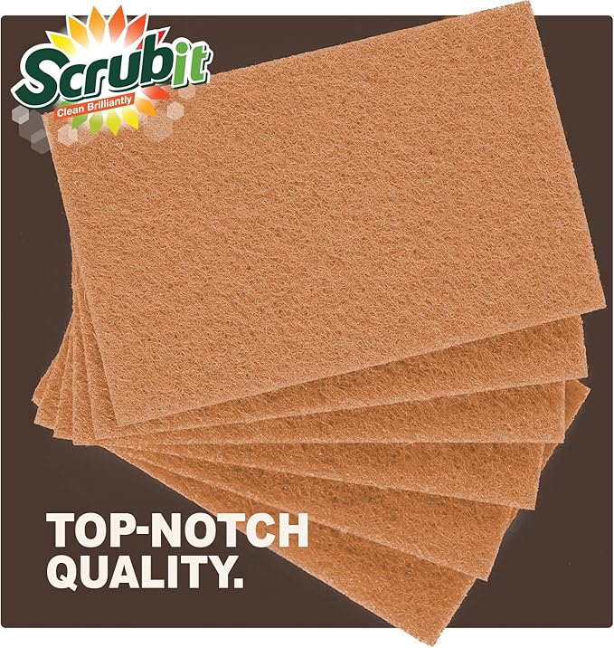 SCRUBIT 50 Pack Natural Scouring Pads - Image 6