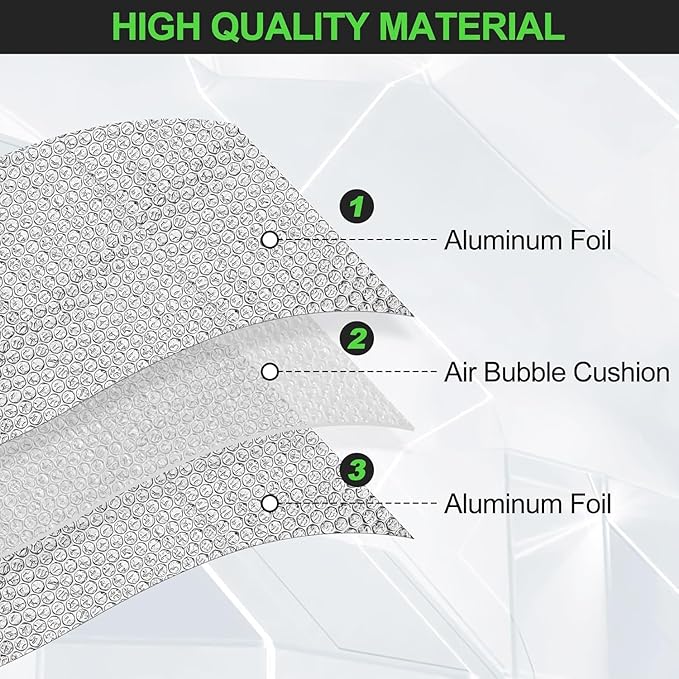 Reflective Insulation Roll 47inch x 40Ft Double Bubble Reflective Aluminum Foil - Image 3