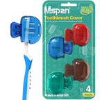 Mspan Toothbrush Head Cover Cap: Tooth Brush Protector Cute Plastic Clip Pod by Mspan