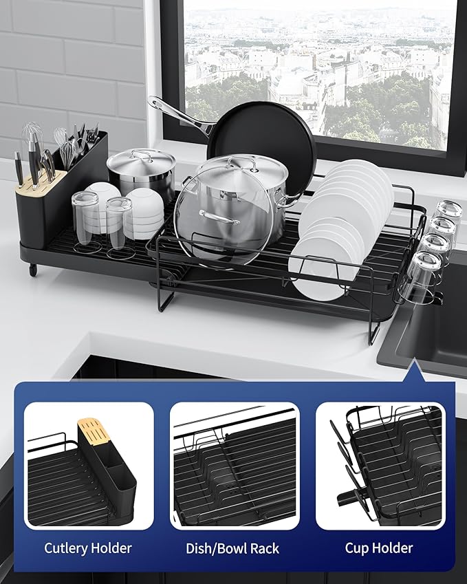 Kitsure Large Dish Drying Rack - Image 8