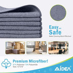 AIDEA Microfiber Cleaning Cloth-24PK, Soft Microfiber Towels - Image 2