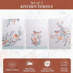 Maison d' Hermine Kitchen Towels Set of 3 100% Cotton 20" x 27.5" Reusable - Image 2
