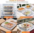 Aluminum Pans with Clear Lids 9x13-10 Pack Aluminum Foil Pans, Heavy Duty - Image 5