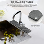 Faucet Mat for Kitchen Sink, Diatomite Fast Drying Stone Sink Tray, Super - Image 8