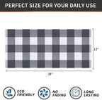 Homaxy 100% Cotton Waffle Weave Check Plaid Kitchen Towels, 13 x 28 Inches - Image 4