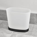 iDesign Slim Bathroom Trash Can, Small Plastic Garbage Can - Image 7