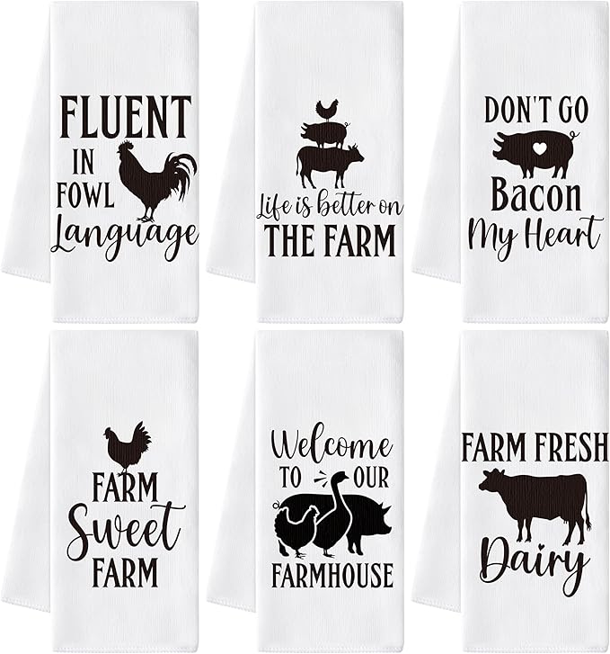 GROBRO7 Farm Animals Hand Towel by GROBRO7