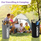 2Pcs Large Laundry Hamper for Adult, 95L Folding Clothes Basket - Image 7