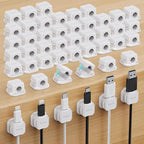 48 Pack Magnetic Cable Clip Organizer Cord Holder, Picozon Adhesive Cable by Picozon