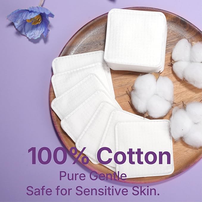 Extra Large Cotton Pads, Lint-Free Triple-Layer, Soft & Hypoallergenic - Image 4