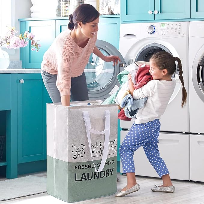 ELONG HOME Laundry Baskets, 92L Freestanding Laundry Basket - Image 2