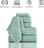 Classic Turkish Towels CTT Luxury 6 Piece Towel Set, 100% Turkish Cotton - Image 4