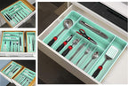 Simple Houseware Expandable Kitchen Drawer Flatware Organizer - Image 6