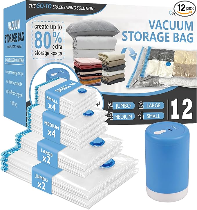 Cozy Essential Travel Vacuum Storage Bags by CozyEssential