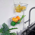 2 Pack Hanging Storage Basket, Bathroom Basket, Household Goods, - Image 9