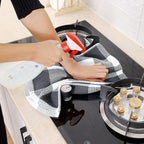 Homaxy 100% Cotton Waffle Weave Check Plaid Kitchen Towels, 13 x 28 Inches - Image 7