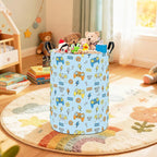HUNRUNG Laundry Hamper, Large Canvas Fabric Lightweight Storage Basket Toy - Image 5